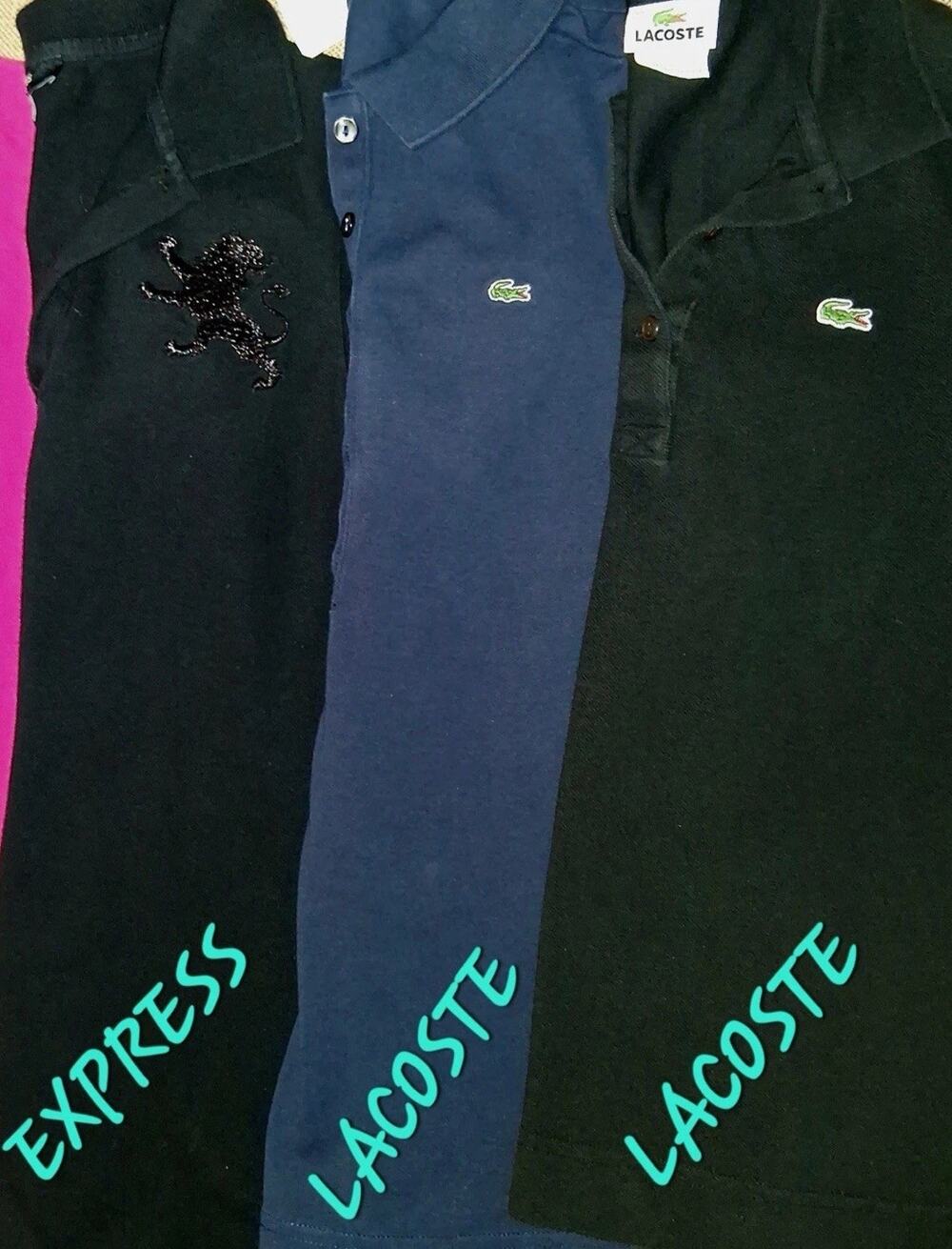 3Pc Polo Shirt LOT (S) Lacoste, Polo Ralph Lauren, Express